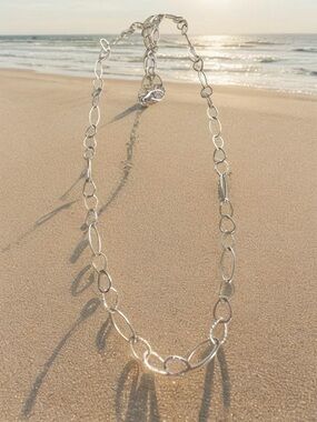 Silpada 925 Sterling “In the Loop”  Link Necklace  31” inches. N2109